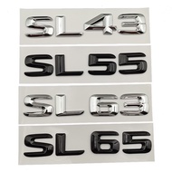 3D sharp letter emblem Rear trunk logo sticker for Mercedes benz S63 A45 E43 E63 E53 SLS SL SL63 SL5