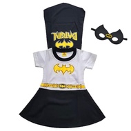 Betgirl girls costume/ superhero dress/ batgirl costume superhero girls clothes