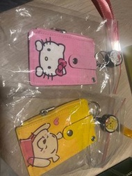 小熊維尼/哈囉凱蒂 識別證套 可伸縮 Winnie hello kitty