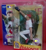 MLB Mcfarlane 6代 聖路易紅雀隊 JIM EDMONDS 外野金手套