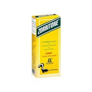Zorritone Cough Syrup | Mint Flavored Cough Suppressant Syrup with Vitamin A, Vitamin D3, and Eucaly