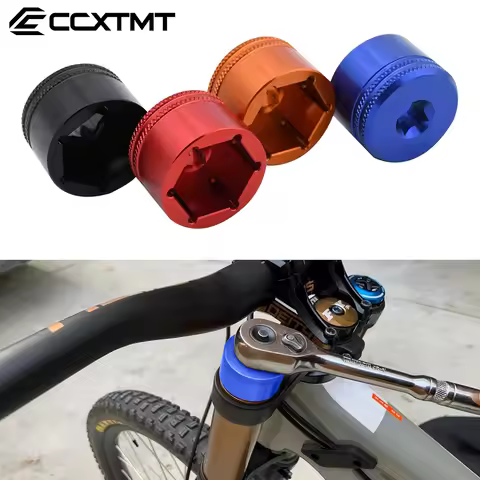 CNC Fork Topcap Socket 24mm 26mm 28mm 32mm 3/8 Drive Flat Socket For Fox 32/34/36/38/40 Mountain Bik