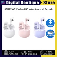 Remax Cozybuds W3 Wireless Earbuds Stereo Bluetooth Earbud ENC Call Headphone Earphone W3 Gaming Ear