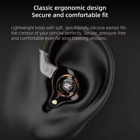 KZ Eldar Earphones 1DD Dynamic Driver Balanced IEM HiFi Music Metal Wired Headphones Sport Stage Liv