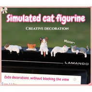 【New】Cartoon kitten figurine, car-mounted display item, car dashboard decoration, office desk orname