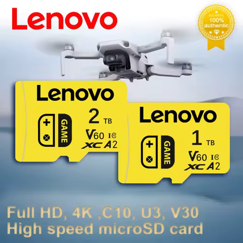 Lenovo 2TB 1TB Memory Card 128GB Class 10 V60 TF Card 1TB SD Card 512GB High Speed Micro TF SD Cards