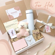 For Her Box - Girlfriend Gift - Women's Birthday Gift - pink Girl Gift Box Anniversary Gift
