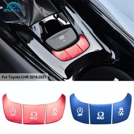 OPENMALL 3Pcs Car Gear Shift Panel AC Button OFF HOLDER Cover Switch Frame Trim Aluminum Alloy For T