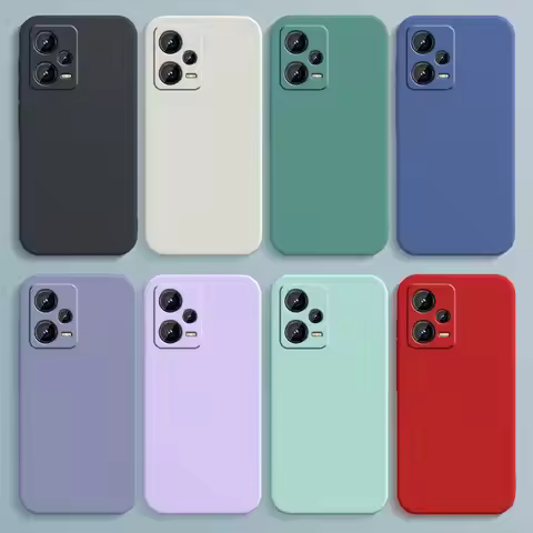 Luxury Silicone Case for Xiaomi Redmi Note 12 5G Cover Note12 Pro+ Note 12 Pro Plus Note 12s POCO X5