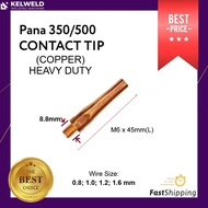 PANA M6x45mmx8.8 Contact Tip for Pana 350/500 MIG Welding Torch (10pcs/pack)
