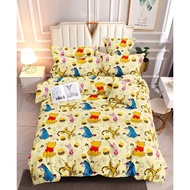 Pooh 3 in 1 Full Garter Bedsheet Canadian Cotton Bedsheet Set Bedsheet Queen Size Bedsheet Set