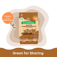Boxgreen Crunchies Coffee Almond Biscotti with Red Quinoa Fun Pack (24g x 6)