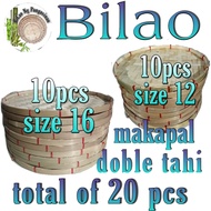Bilao bundle 10pcs size 12 makapal+ 10pcs size 16 makapal(mas pinababa ang presyo)