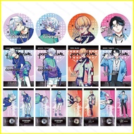Paradox Live Badge Anime Pins Cartoon Round Brooch Bag Pendant Kanata Nayuta Yeon Hajun Shogo Gift f