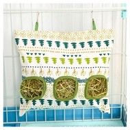 Large Capacity Waterproof Hanging Hay Bag for Rabbits Guinea Pigs Pet Waste Reduction Rabbit Stand H