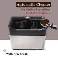 sssAutomatic 58mm Coffee Portafilter Cleaner Electric Cleaner For 54/58.3/58.5mm Portafilter Stainle