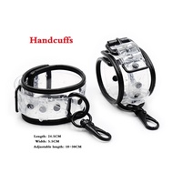 ∈♘◇Sex-Toy Handcuffs Collar Shackles Restraints Neck-Manacle Bdsm Bondage Transparent Couples