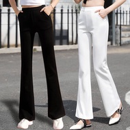 Trousers Women's New Plus Size Casual Trousers Women's Straight High Waist Work Micro-Flare Pants Wo