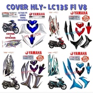COVERSET LC135 FI V8 100% ORIGINAL HLY 5MRO MALAYSIA PURPLE CM6 RED BODY COVER SET BDK F0000 00 P1 P