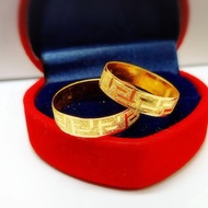 LAELA CINCIN BELAH ROTAN DUDCI BERPASIR EMAS TULEN 916 GOLD RING