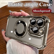 Extreme elastic protection angle Magnetic Case IPhone 15 Pro Max Shockproof Silicone case for IPhone
