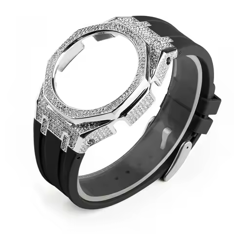 GA2100/2110 Metal Case Resin Strap Suitable For GA-B2100 GA-2100/2110 Replacement Parts Diamond Case