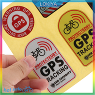 LOKIYA GPS TRACKING Alarm Sticker Reflective Bicycle Warning Sticker Anti-Theft Decal For Motorcycle Scooter Car