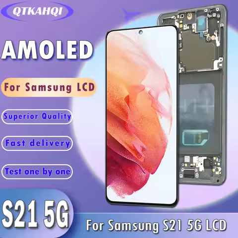 6.2'' AMOLED Display for Samsung S21 5G LCD Display G991B G991B/DS LCD Touch Screen Digitizer Replac