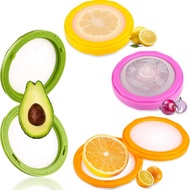 (GRSU) 4Pack Silicone Fruit Storage Box Silicone Fruit Storage Containers Silicone Veggie Keepers fo