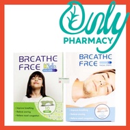 Breathe Free Nasal Strips 10's/box Kids/Adult Breathing/Snoring/Nasal Congestion Similar to Breathe 