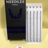 Horizontal polished tattoo needle 7m1 (no nib)