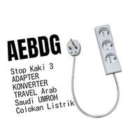 AEBDG KONVERTER OVER STEKER KAKI 3 KE 2 / STOP Kontak Kaki 3 Tiga UK Plug UPS APC Ke Kaki 2 Colokan 