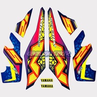 Striping Decal Polet Sticker yamaha Mio m3 125 mio125 2023 2024 Yellow Blue Fullset list of stickers