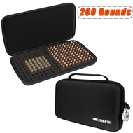 200 Rounds 9mm Ammo Storage Case Lockable Travel Safe Storage Box for 9MM Luger 380 ACP 32 ACP 30 Lu
