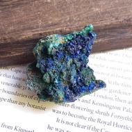 Azurite 湖北產地 藍銅礦孔雀石共生礦 天然礦石 原礦