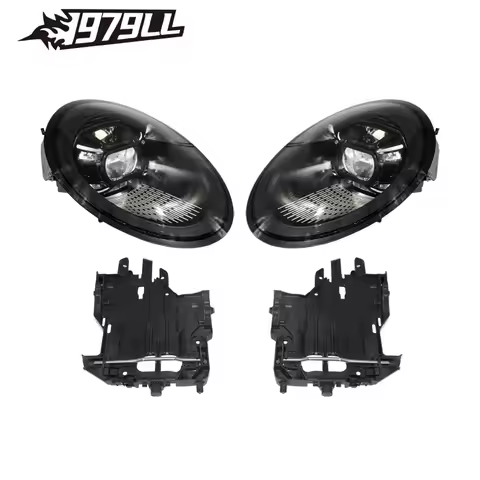 LED Porsche 911 Smoked DRL LED Front Lamp Housing For Porsche 911 997 2005-2012 Upgrade To 992 Style