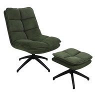 Global House PULITO เก้าอี้พักผ่อนพร้อมที่วางขา รุ่น BEEDIAN ขนาด 61x81x92 ซม. สีเขียว รับประกันของเ