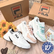 Diano Physical Store Fila Women Retro Sports Shoes Jogging Old Breathable White Increased Height 5-J