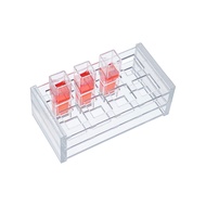 MUHWA Acrylic Cuvette Holder for 10mm Optical Path Cuvette, 8-Places, Pack of One