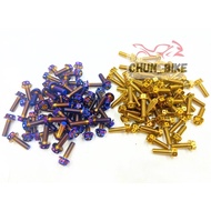 M8X25 DISC PLATE SCREW CALIPER FOOTREST SCREW SPROCKET SKRU M8 M10 SKRU DISC PLATE SKRU SPROCKET SKR