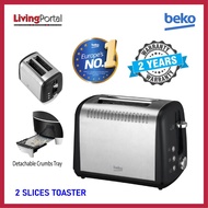 BEKO 2 Slices Toaster With 7 Browning Level/Defrost Function (900 W) TAM7211B