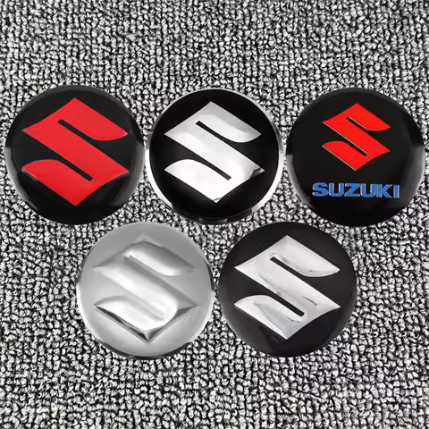 4Pcs Car Emblem Wheel Hub Center Cap Sticker Rim Badge Cover For Suzuki Swift Jimny Ignis Alto Kaise