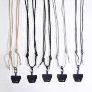 可拆式手機殼掛繩 | 防摔掛頸減壓背帶斜背 客製編織雙背繩結設計