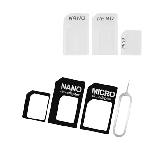 4 In 1 SIM Convert Universal Mobile Phone SIM Card To Micro Standard Card Adapter Converter Sim Card