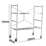 ♞,♘HEAVY DUTY FOLDED SCAFFOLDING, PORTABLE SCAFFOLDING ALL IN COMPLETE SET, FOLDING LADDER PLATFORM