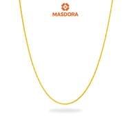 MASDORA 916 Gold Necklace Rantai Leher Emas ~ Mini Masdora Signature  (EMAS 916/22K)