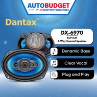 6x9" Speaker 5-Way Coaxial Universal DANTAX 6x9 Inch Car Speaker Blue Car Audio Kereta Speaker Bujur