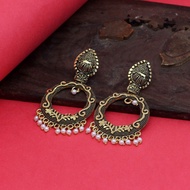 Gold Color Oxidized Indian Dangle Earrings (Ready stock in Malaysia. Next day delivery)