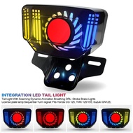 For Honda CG125 TMX125/155 CG CD CT Accessories 1Pc Motorcycle Tail Light LED Rear Motorcycle Turn S