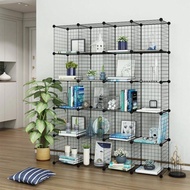 Cube Storage Wire Cabinet Shelves Metal DIY 12cube / 9Cubes Shelves Shelf Bookcase Organiser